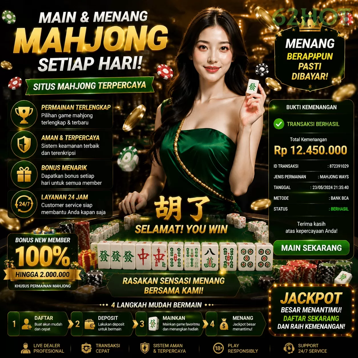 Keunggulan dan Fitur Menarik di 62hot